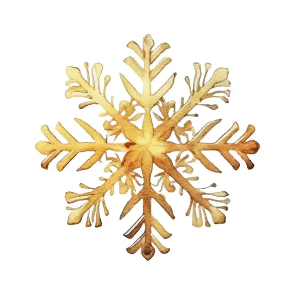 Suluboya Noel kar taneleri çizimi