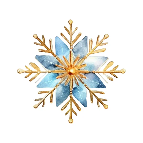 Suluboya Noel kar taneleri çizimi