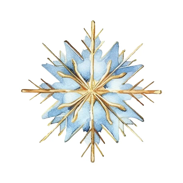 Suluboya Noel kar taneleri çizimi