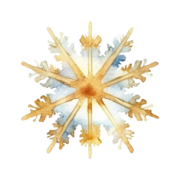 Suluboya Noel kar taneleri çizimi