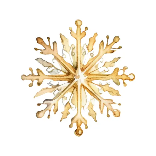 Suluboya Noel kar taneleri çizimi