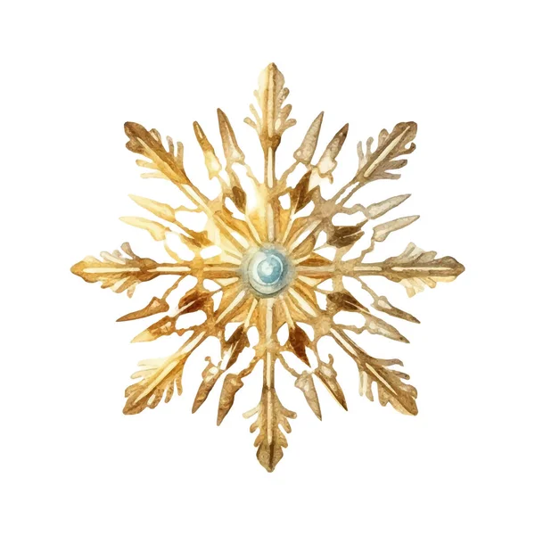 Suluboya Noel kar taneleri çizimi