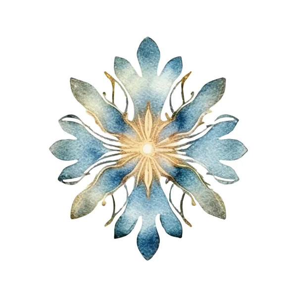 Suluboya Noel kar taneleri çizimi