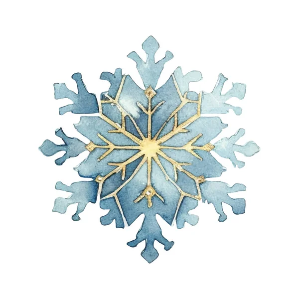 Suluboya Noel kar taneleri çizimi