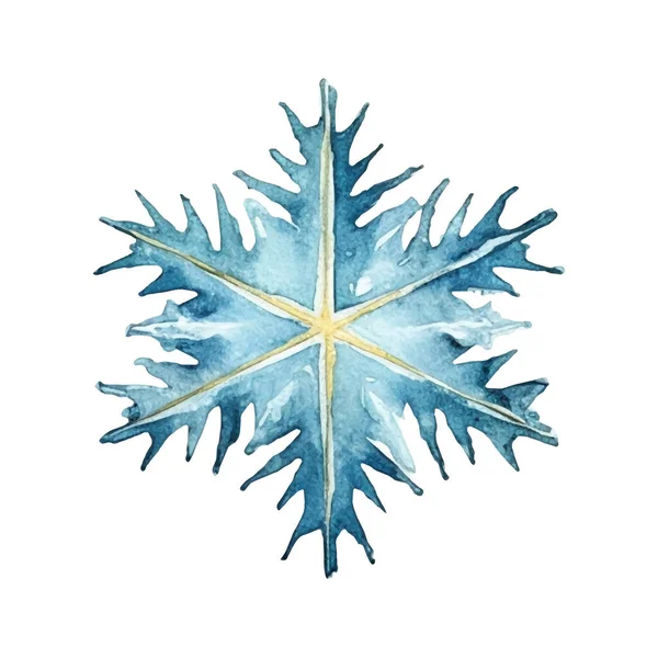 Suluboya Noel kar taneleri çizimi