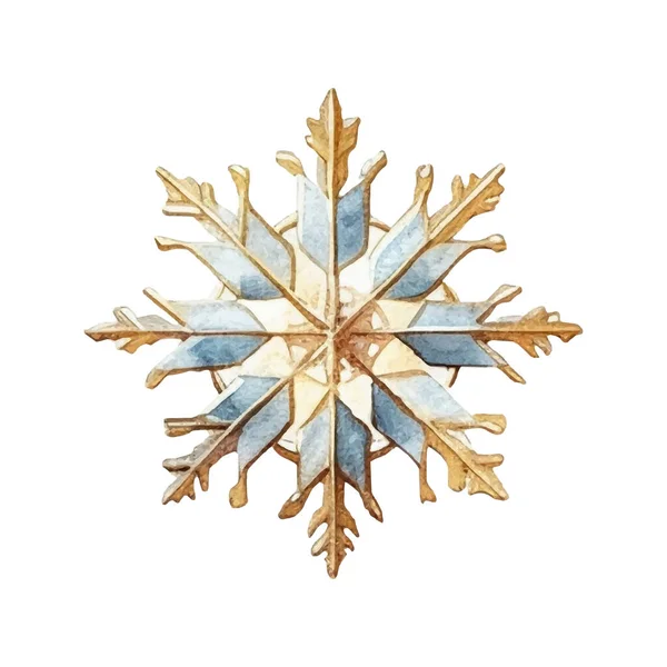 Suluboya Noel kar taneleri çizimi