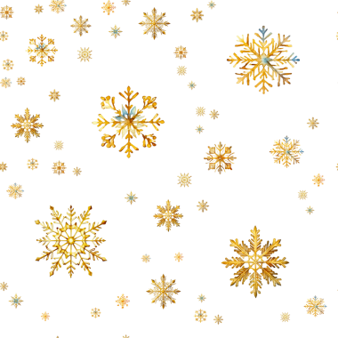 Suluboya kar tanesi deseni. El çizimi Noel 'in pürüzsüz baskısı Açık Mavi ve Altın renkleriyle 
