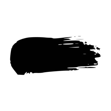 Beyaz arka plan üzerinde vektör fırça darbesi