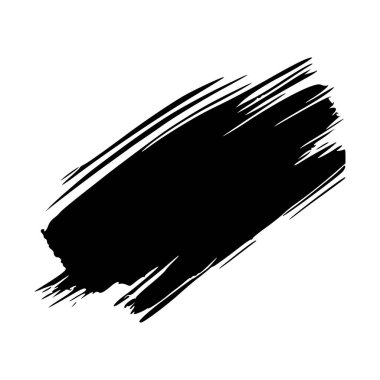 Beyaz arka plan üzerinde vektör fırça darbesi