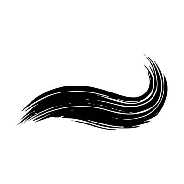 soyut siyah beyaz fırça darbesi