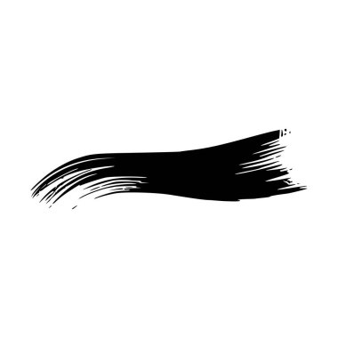 soyut siyah beyaz fırça darbesi