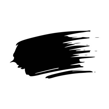 soyut siyah beyaz fırça darbesi