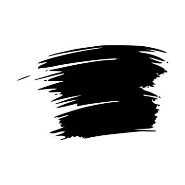 soyut siyah beyaz fırça darbesi