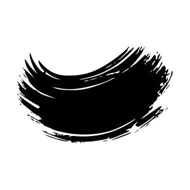 soyut siyah beyaz fırça darbesi