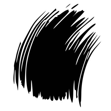 soyut siyah beyaz fırça darbesi