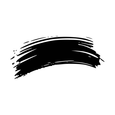 soyut siyah beyaz fırça darbesi