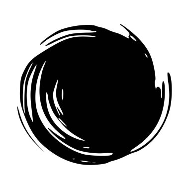 soyut siyah beyaz fırça darbesi