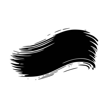 soyut siyah beyaz fırça darbesi