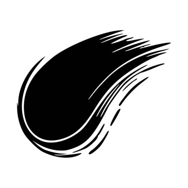 Siyah beyaz fırça darbesi. vektör illüstrasyonu.