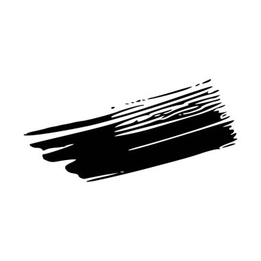 Siyah beyaz fırça darbesi. vektör illüstrasyonu.