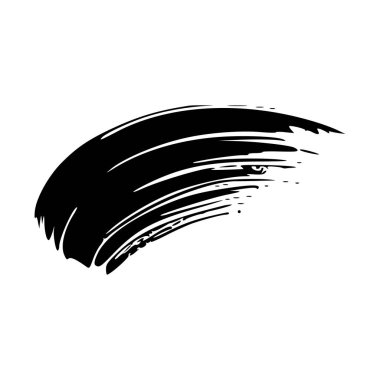 Mürekkep darbesi. siyah mürekkep fırçası darbeleri.