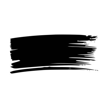 Mürekkep darbesi. siyah mürekkep fırçası darbeleri.