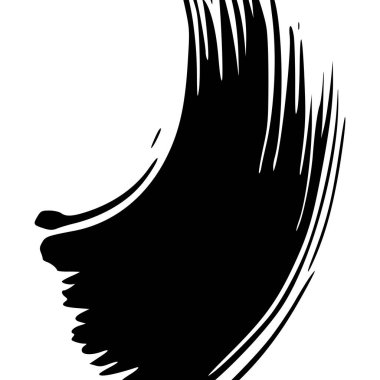 Soyut el boyası fırça darbesi