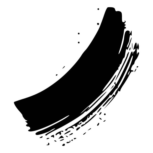 grunge ink stroke. black ink brush strokes.