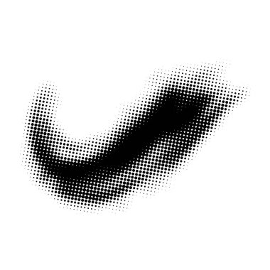 Yarım ton siyah ve beyaz noktalar simgesi arkaplanı