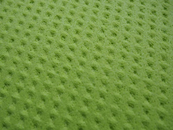 Sponge Fibers Sponge Texture Pattern Surface Close Green Yellow Background — Fotografia de Stock