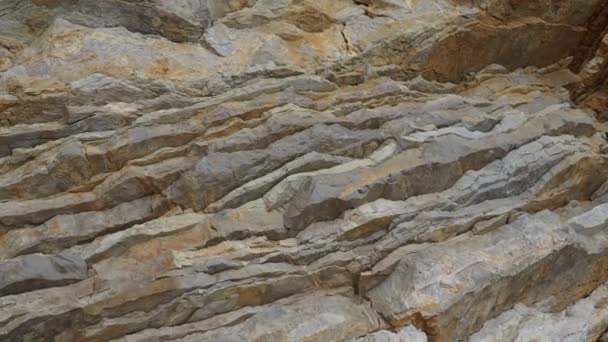 Flysch Series Marine Sedimentary Rocks Predominantly Clastic Origin Characterized Alternation — Stock Video