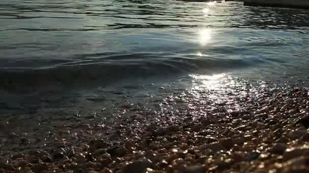 Meljine Herceg Novi Montenegro Mare Adriatico Mediterraneo Calmare Onde Acqua — Video Stock