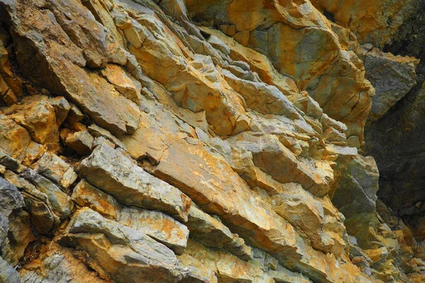 Flysch Series Marine Sedimentary Rocks Predominantly Clastic Origin Characterized Alternation — Stock Photo, Image