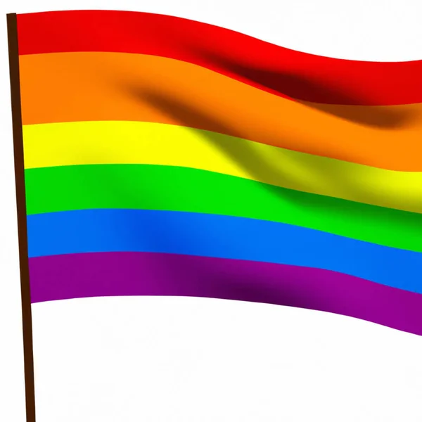 Rainbow flag, Pride flag, Freedom flag is an international symbol of the lesbian, gay, bisexual and transgender community, the LGBT community, the human rights movement. Six longitudinal stripes