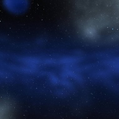 Outer space, Universe. Celestial asteroids, satellites, planets and stars. Gravitational astronomical star clusters, nebulae and galaxies. Interstellar gas, dust, electromagnetic fields, dark matter