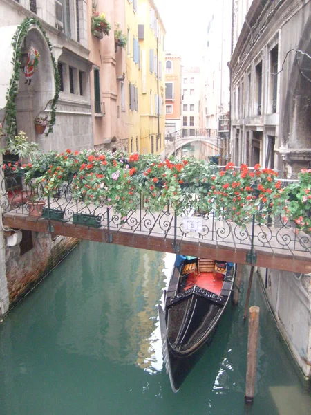 2007年7月22日 意大利威尼斯 威尼斯街道与优雅的建筑立面 大运河沿著运河是哥特式宫殿和文艺复兴时期宫殿 意大利之星 旅游业 — 图库照片