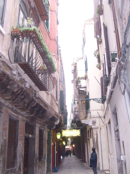 Venice Italy 2007 정면으로 둘러싸인 베네치아의 거리들 그란데 운하를 르네상스 — 스톡 사진