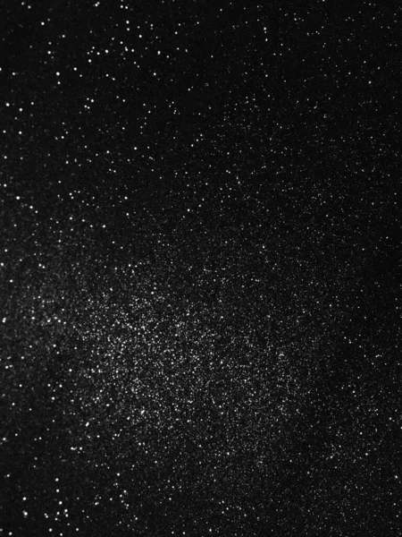 Черная Текстура Боке Черном Фоне Белый Блеск Подсвеченная Пыль — стоковое фото