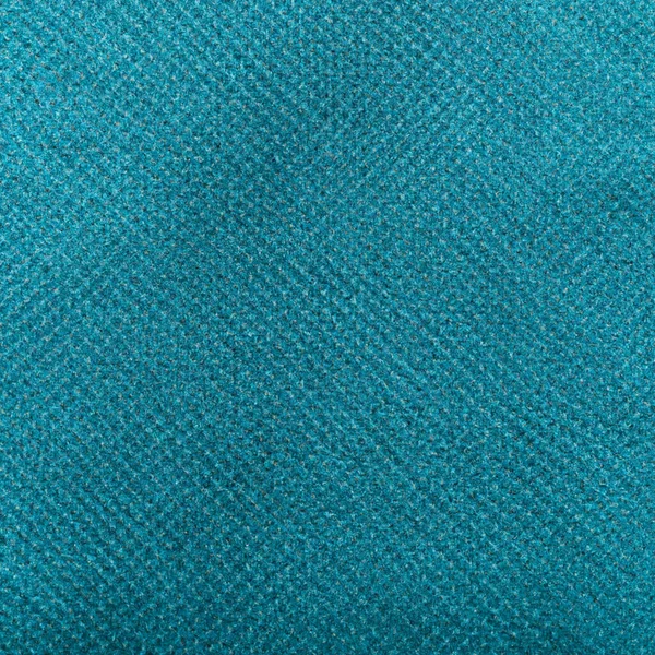 Blå Eller Blågrönt Stickat Tyg Shaggy Väv Textil Tjockt Tyg — Stockfoto
