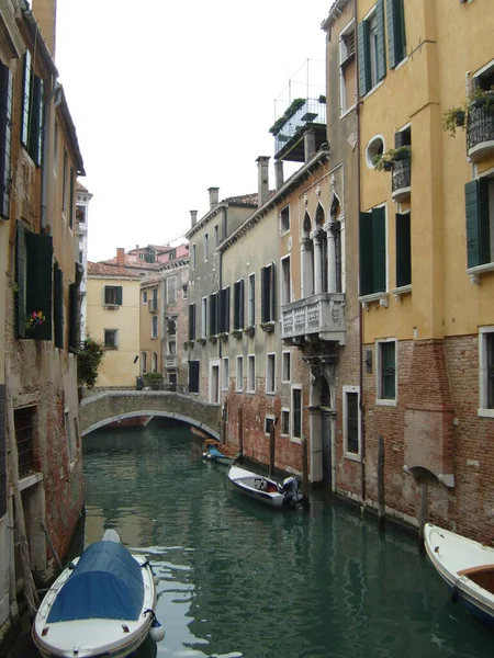 Venice Italy 2007 威尼斯街道与优雅的建筑立面 大运河沿著运河是哥特式宫殿和文艺复兴时期宫殿 意大利之星 旅游业 — 图库照片