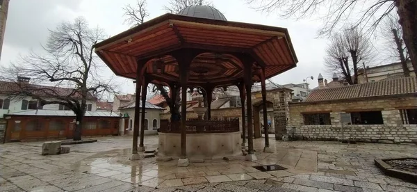 Saraybosna Bosna Hersek Mart 2020 Saraybosna Nın Merkez Caddeleri Slami — Stok fotoğraf