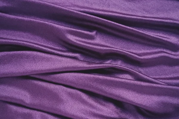 Velour Szövet Hasonló Selyem Textilek Redőkben Gyönyörű Hullámokban Lila Rózsaszín — Stock Fotó