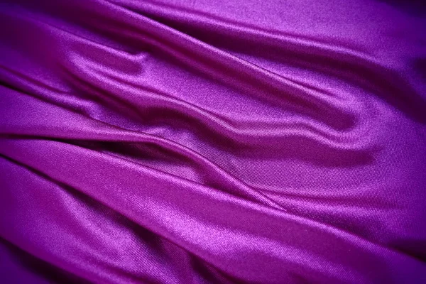 Velour Fabric Similar Silk Textiles Folds Beautiful Waves Purple Pink — Φωτογραφία Αρχείου