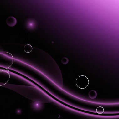 Siyah arkaplanda mor renkli baloncuklar, siyah mor benekli, gölgeli ve eğimli çizgiler. Esrarengiz bir geçmiş ya da bir kartvizit ya da plastik kart şablonu. Kozmos ya da makro evren