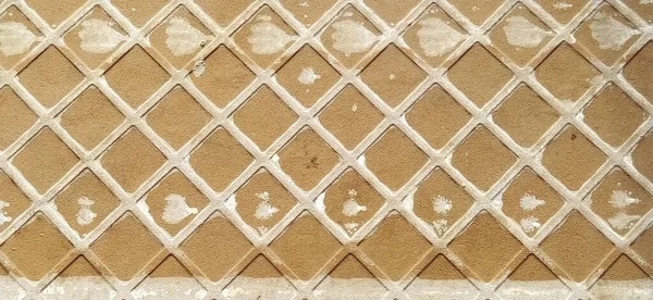Lado Inverso Telhas Cerâmicas Textura Detalhada Telhas Fecho Superfície Treliça — Fotografia de Stock