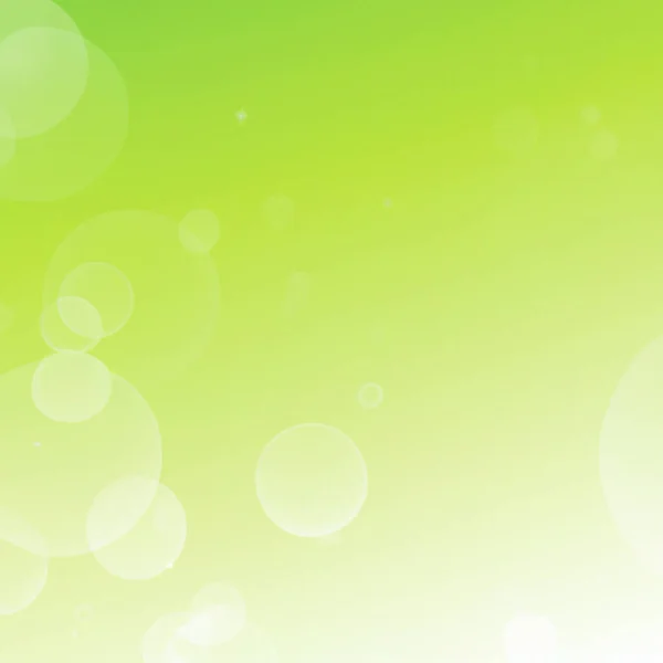 White bubbles on a green - white background with smooth gradient, spots, shadows and lines. Bright background or template for a business card or plastic card. Nature or macrocosm. Sun and chlorophyll.