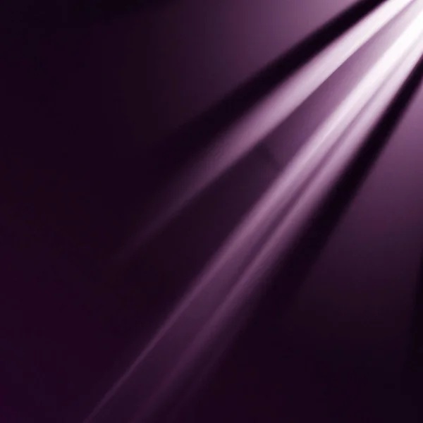 Ray light effects on black background for overlay design. Rays of light fall on empty space. Copy space. Purple lilac pink magenta beams