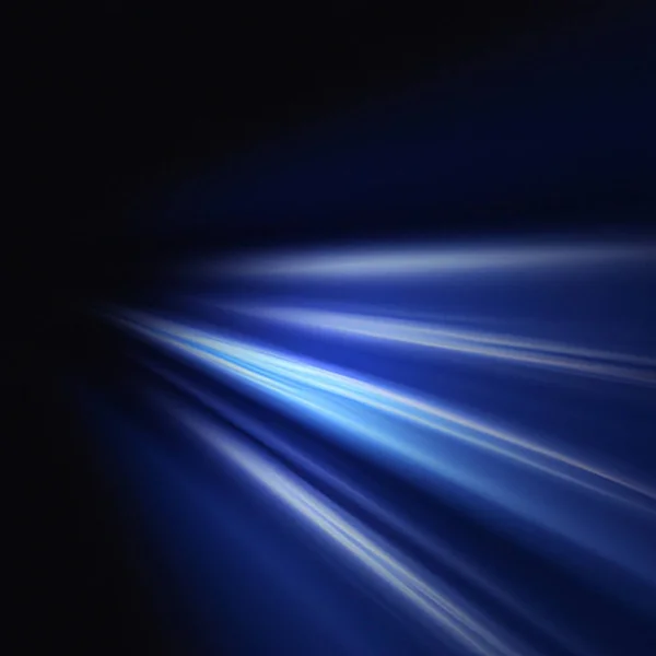 Ray light effects on black background for overlay design. Rays of light fall on empty space. Copy space. Blue beams