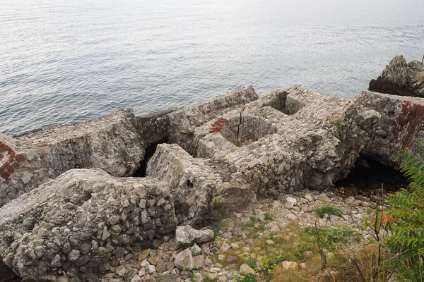 Fort Mezaluna Mesaluna Citadel Citadela Montenegro Herceg Novi Ruinerna Forntida — Stockfoto
