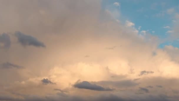 Nubes Cumulonimbus Nubes Lluvia Nubes Trueno Son Nubes Convectivas Desarrolladas — Vídeos de Stock
